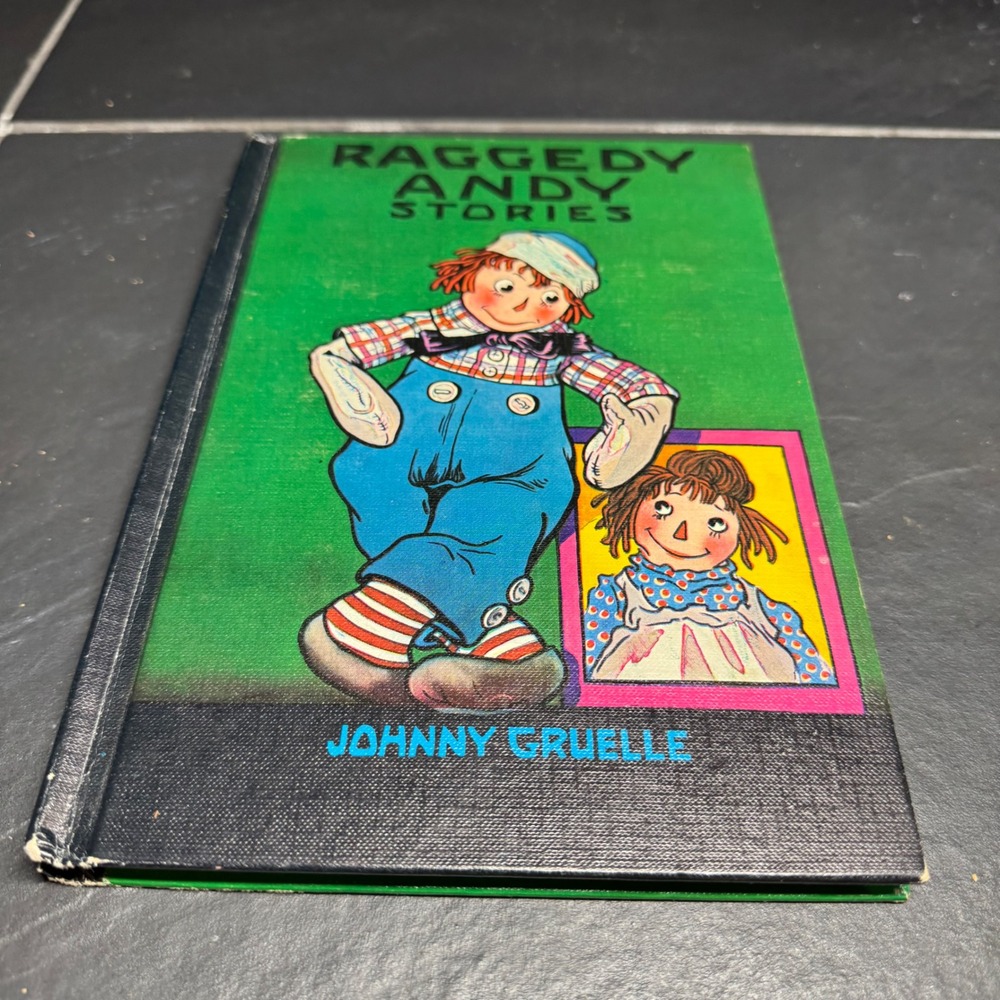 Vintage 1960 Raggedy Andy Stories Johnny Gruelle Hardcover Bobbs-Merrill Book